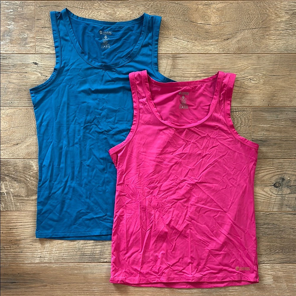 Lot of (2) Tommie Copper Women’s 1X Tank Tops Pink and Blue